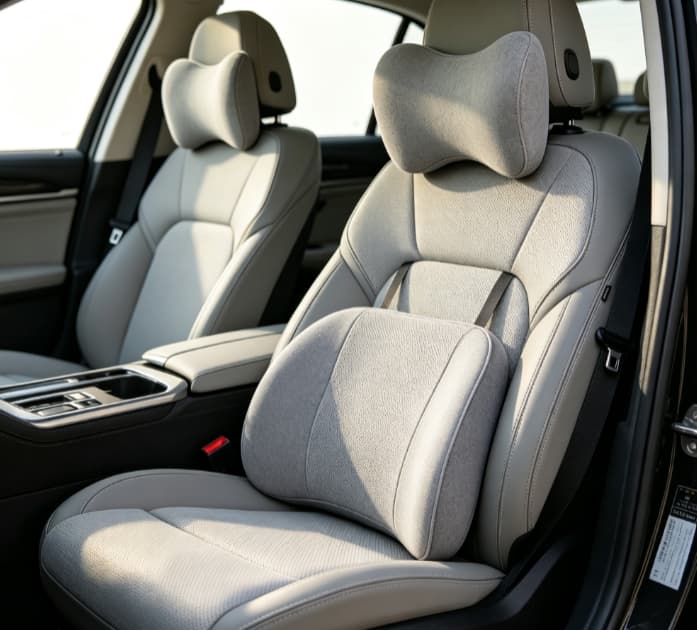Car Headrest and Lumbar Support